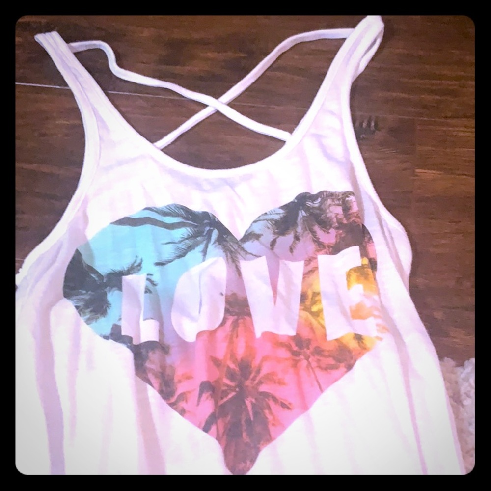 A white tank top